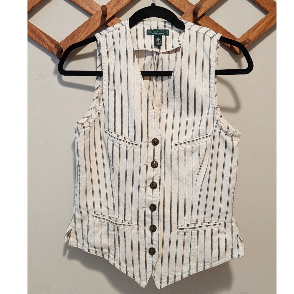 LAUREN JEANS COMPANY | Nautical Waistcoat | Small